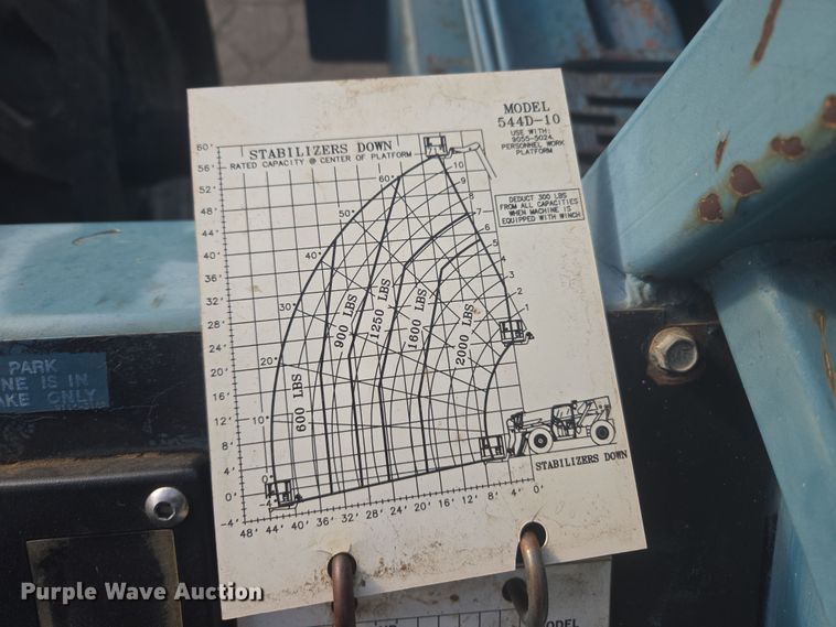 image for item ER5161 1997 Gradall 544D-10 telehandler