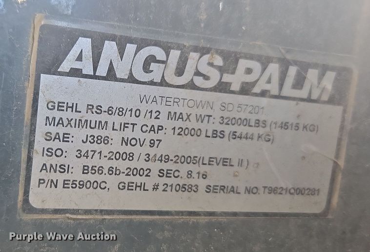 image for item ER5162 2012 Gehl RS10-55 telehandler