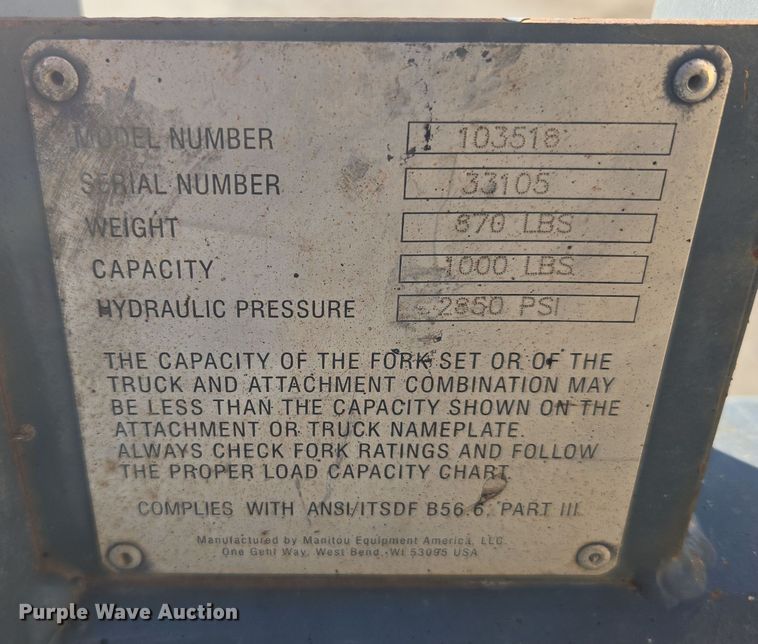 image for item ER5162 2012 Gehl RS10-55 telehandler