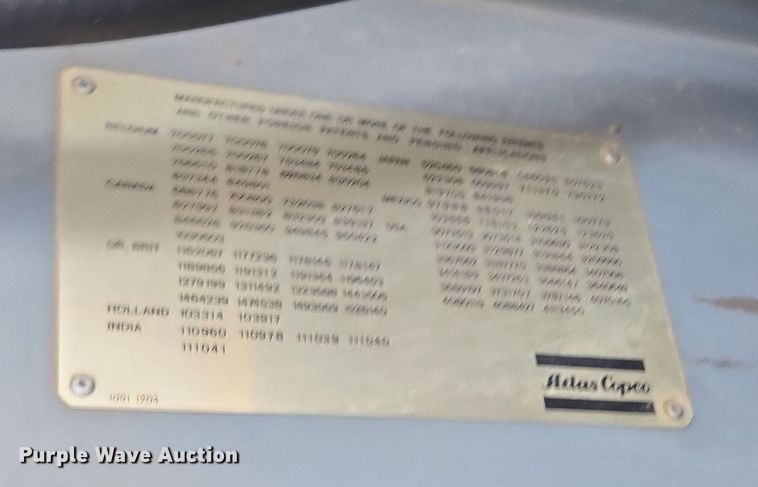 image for item ER5174 1990 Atlas Copco XAS 175 DD air compressor