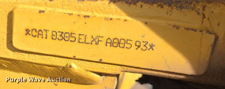 image for item ER5180 2012 Caterpillar 305E mini excavator