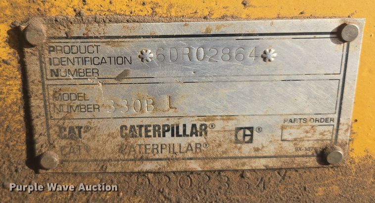 image for item ER5181 1999 Caterpillar 330B L excavator