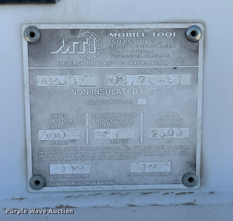 image for item ER8792 2004 Ford F450 Super Duty bucket truck