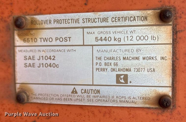 image for item EY9950 1985 Ditch Witch 6510DD trencher