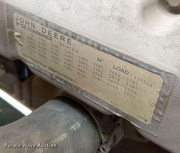 image for item EY9954 1993 Ingersoll Rand P185CWJD air compressor