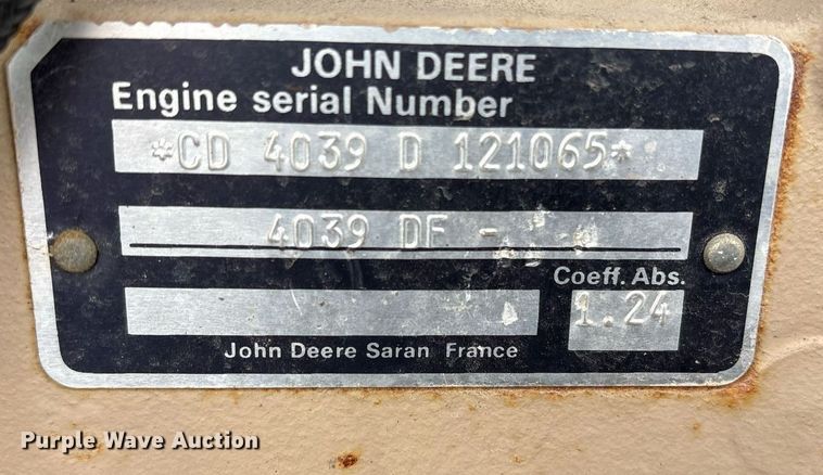 image for item EY9954 1993 Ingersoll Rand P185CWJD air compressor