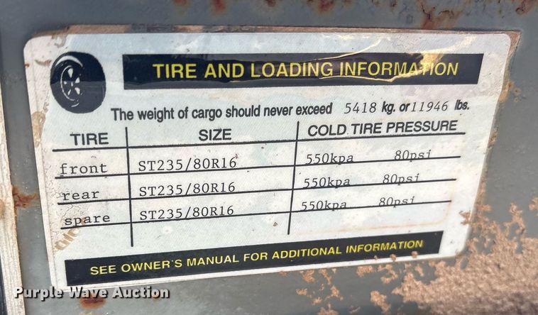 image for item EY9983 2010 Sage Oil Vac 112556 lube trailer