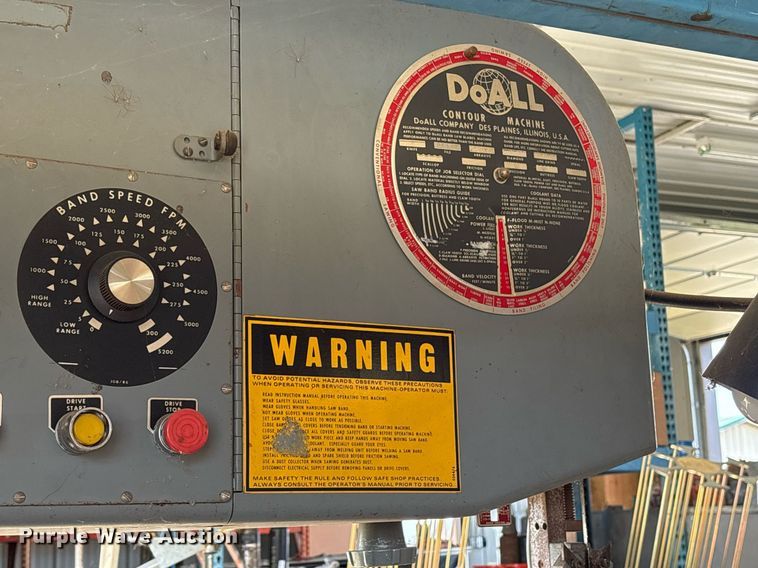 image for item EY9990 DoAll 3613-20 band saw