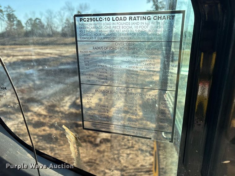 image for item EY9999 Komatsu PC290LC-10 excavator