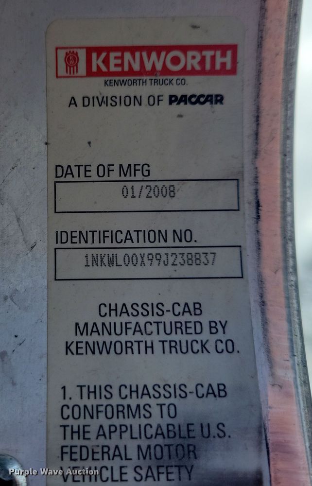 image for item NB9848 2009 Kenworth W900 ready mix truck