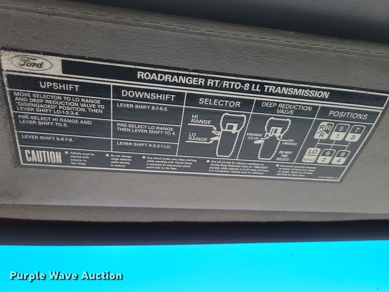 image for item NB9849 1998 Ford LT8513 dump truck