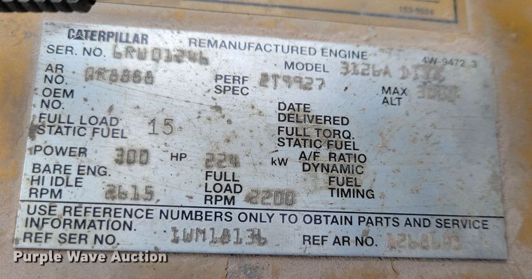 image for item NB9849 1998 Ford LT8513 dump truck