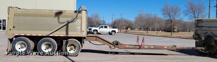 image for item NB9853 2000 Trail King end dump pup trailer