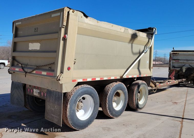 image for item NB9853 2000 Trail King end dump pup trailer
