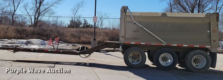 image for item NB9853 2000 Trail King end dump pup trailer