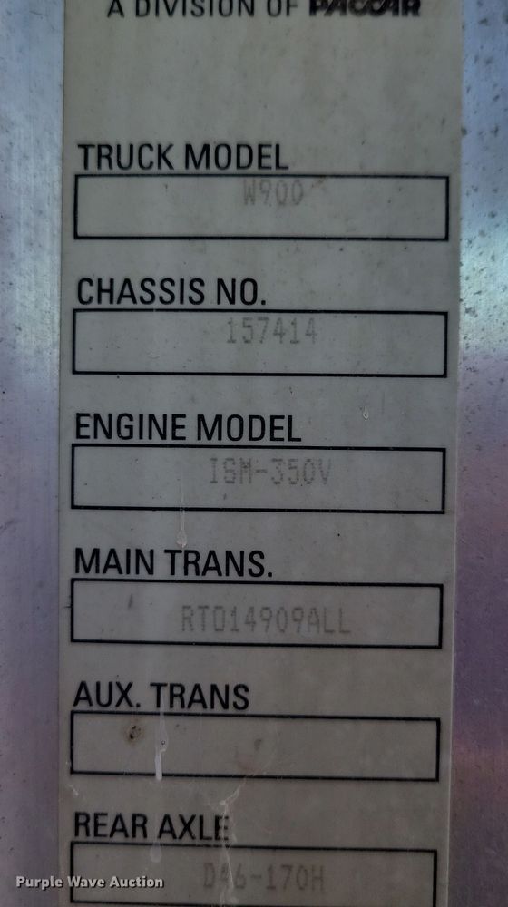 image for item NB9854 2006 Kenworth W900 ready mix truck