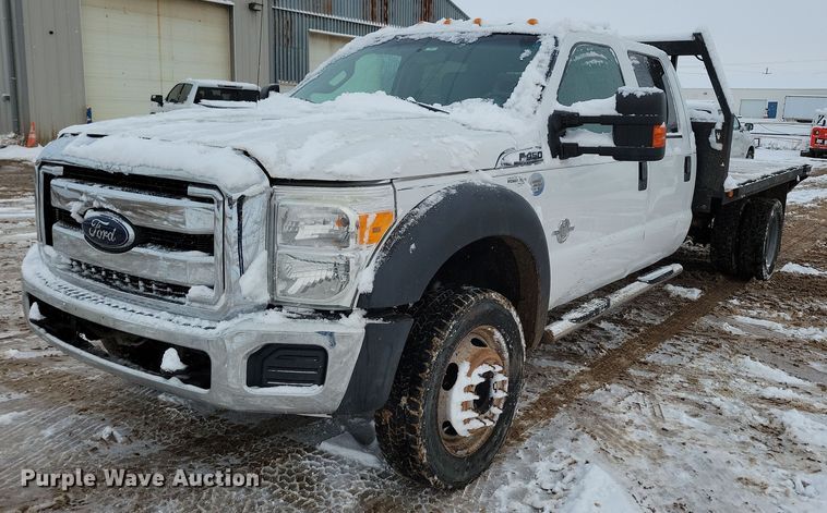 image for item NB9876 2016 Ford F450 Super Duty Crew Cab flatbed truck