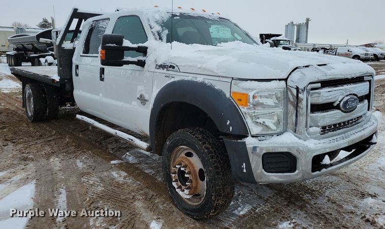 image for item NB9876 2016 Ford F450 Super Duty Crew Cab flatbed truck