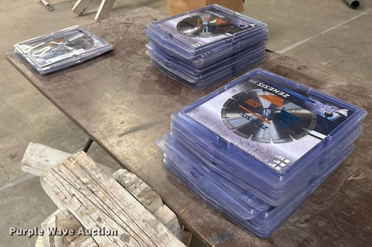 image for item NN9591 Approximately 41 Zenesis concrete saw blades
