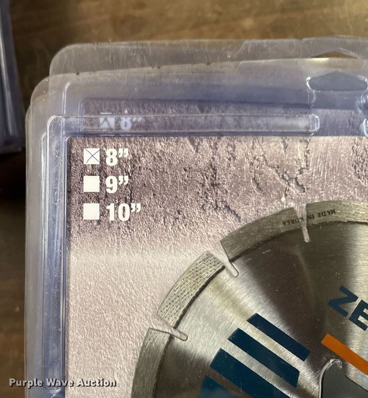 image for item NN9591 Approximately 41 Zenesis concrete saw blades