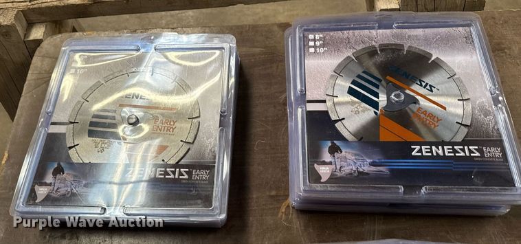 image for item NN9591 Approximately 41 Zenesis concrete saw blades