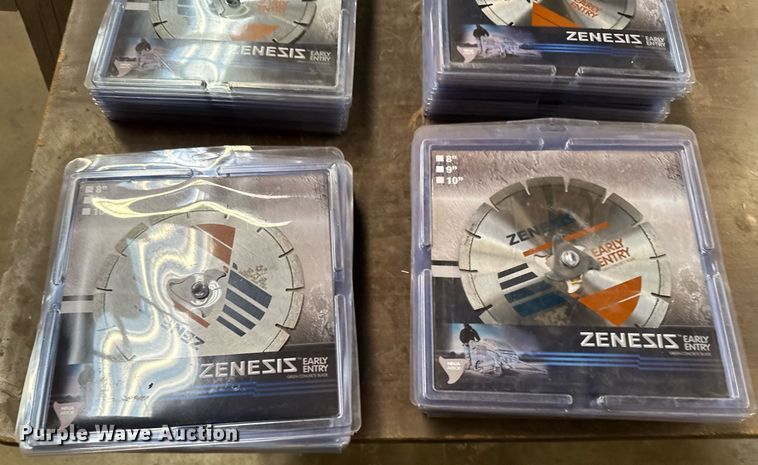 image for item NN9591 Approximately 41 Zenesis concrete saw blades