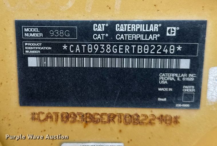 image for item NN9599 2006 Caterpillar 938G wheel loader