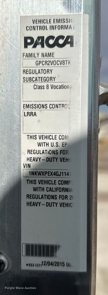 image for item NN9600 2016 Kenworth W900 ready mix truck