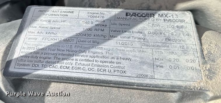 image for item NN9601 2016 Kenworth W900 ready mix truck