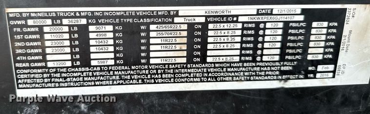 image for item NN9602 2016 Kenworth W900 ready mix truck