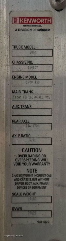 image for item NN9602 2016 Kenworth W900 ready mix truck