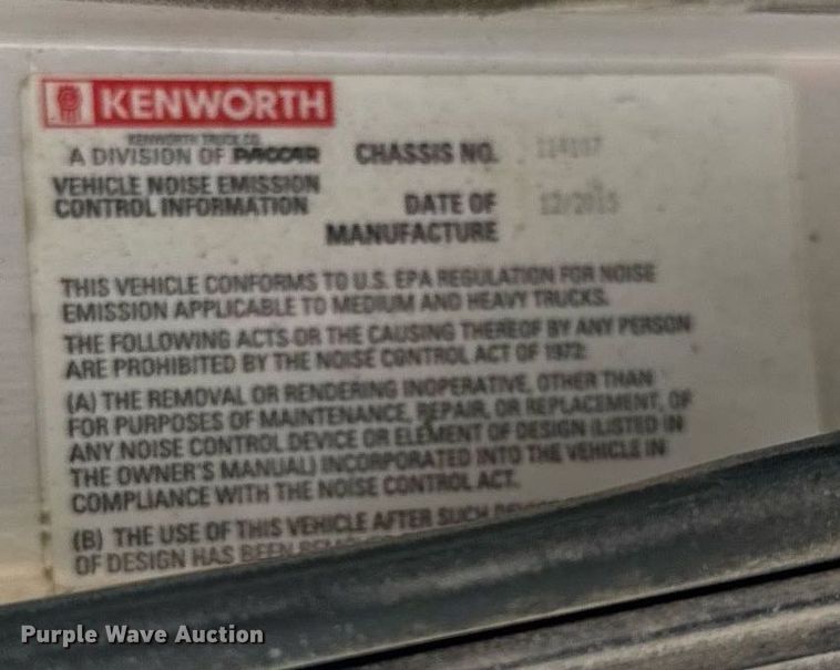 image for item NN9602 2016 Kenworth W900 ready mix truck