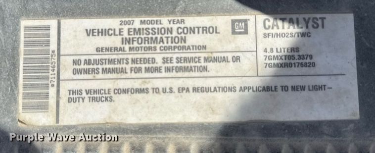 image for item NN9605 2007 GMC Sierra 1500 Crew Cab pickup truck