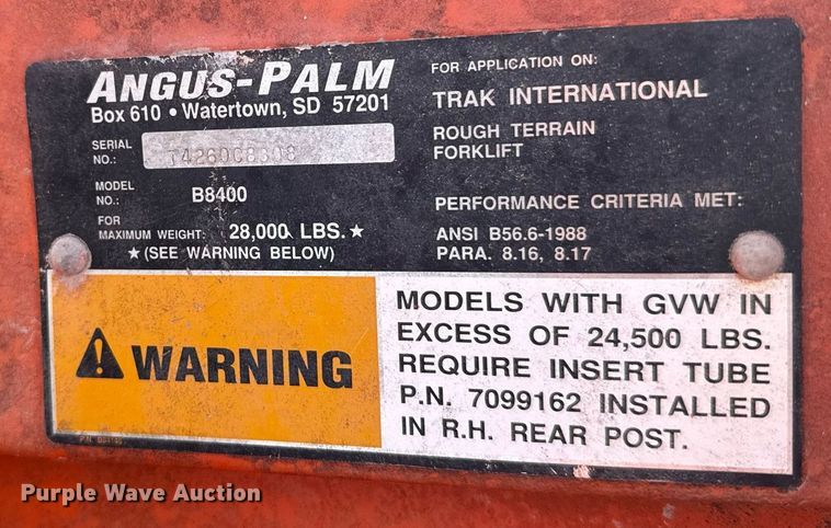 image for item NN9606 2002 Skytrak 5028 telehandler