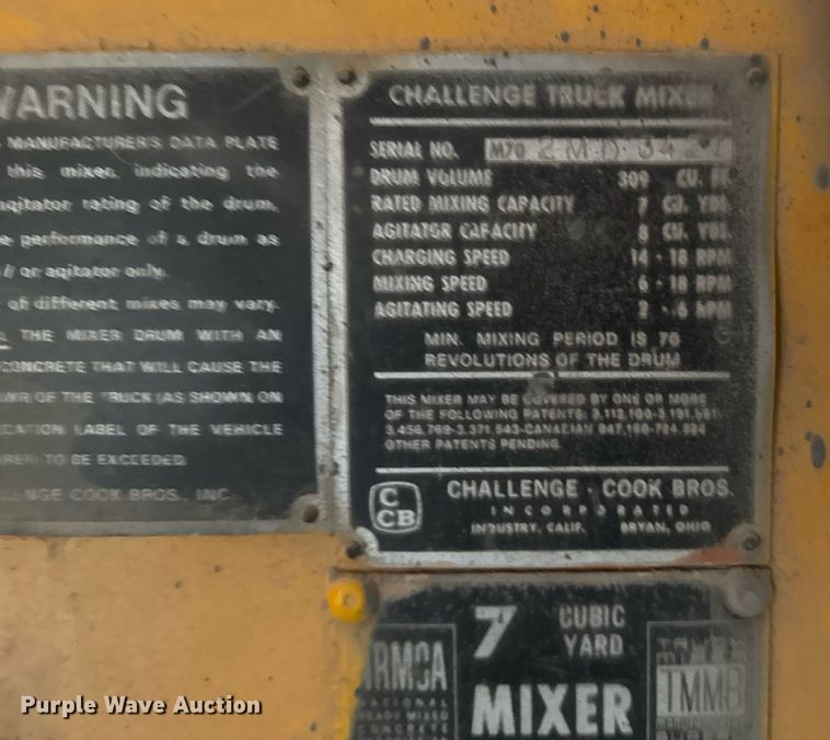 image for item NN9608 1980 Ford 8000 ready mix truck