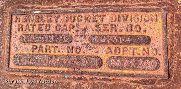 image for item OB9390 Hensley JD2-36XH-790D excavator bucket