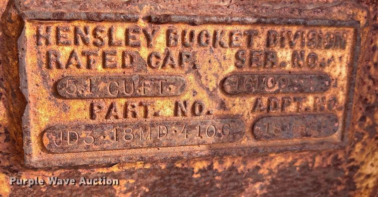 image for item OB9395 Hensley JD318MD4100 excavator bucket