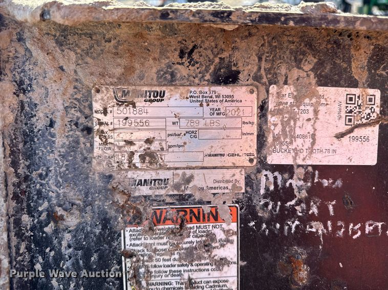 image for item YA0328 2022 Manitou 2150RT tracked skid steer loader