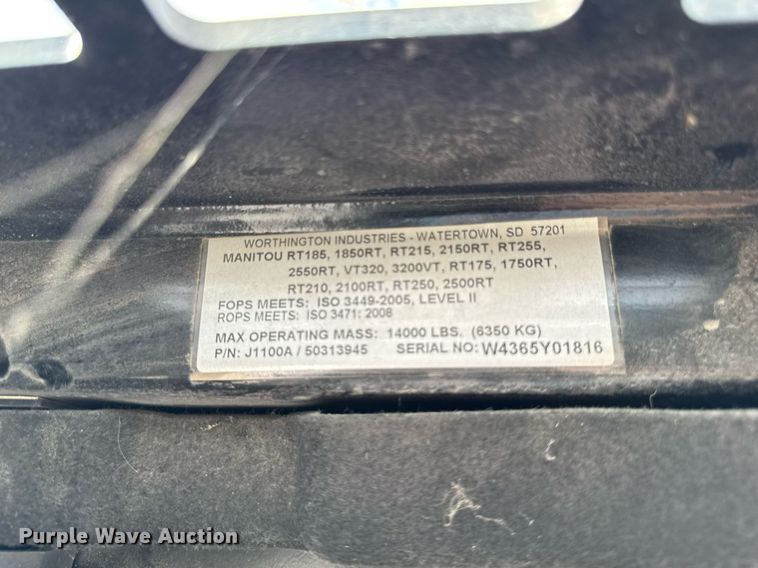 image for item YA0328 2022 Manitou 2150RT tracked skid steer loader