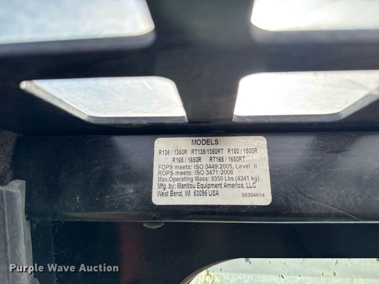 image for item YA0329 2022 Manitou 1650RT tracked skid steer loader