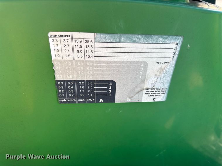 image for item DH9872 2003 John Deere 4510 tractor