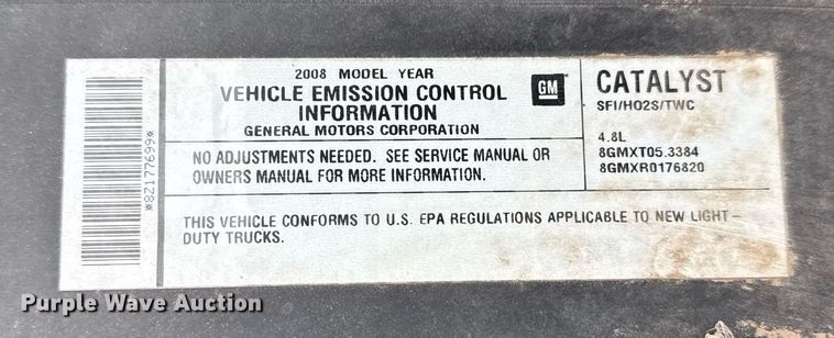 image for item DM5602 2008 Chevrolet Silverado 1500 Ext. Cab pickup truck