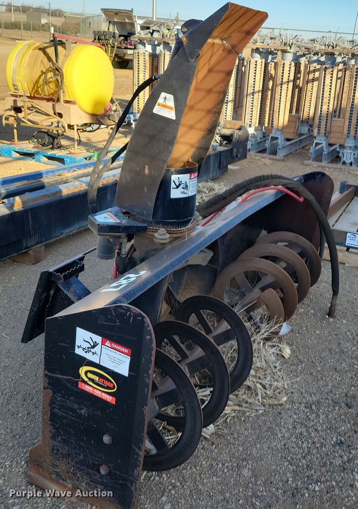 image for item DN3693 Quick Attach Attachments, Inc. 2410X skid steer snow blower