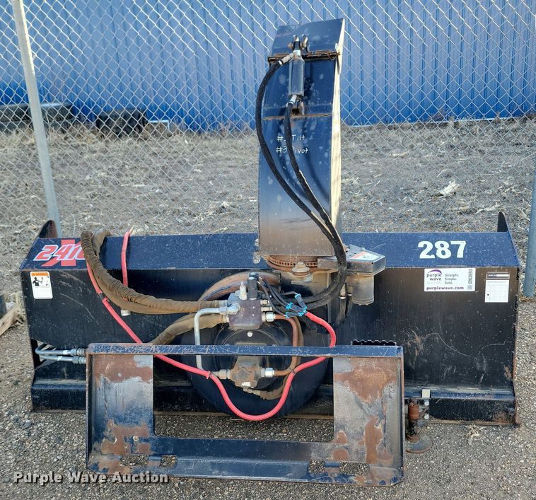 image for item DN3693 Quick Attach Attachments, Inc. 2410X skid steer snow blower