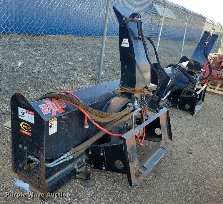 image for item DN3693 Quick Attach Attachments, Inc. 2410X skid steer snow blower