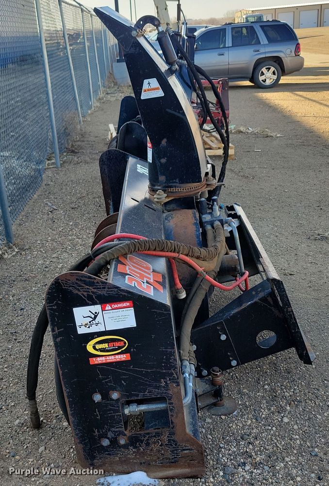 image for item DN3693 Quick Attach Attachments, Inc. 2410X skid steer snow blower