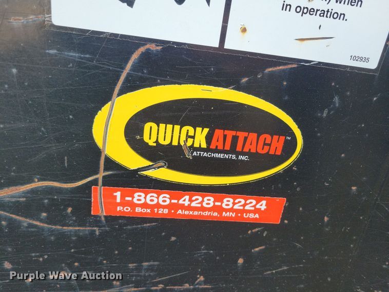 image for item DN3693 Quick Attach Attachments, Inc. 2410X skid steer snow blower