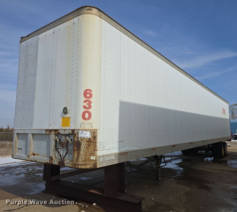 image for item DO7770 1987 Fruehauf FB91 dry van trailer
