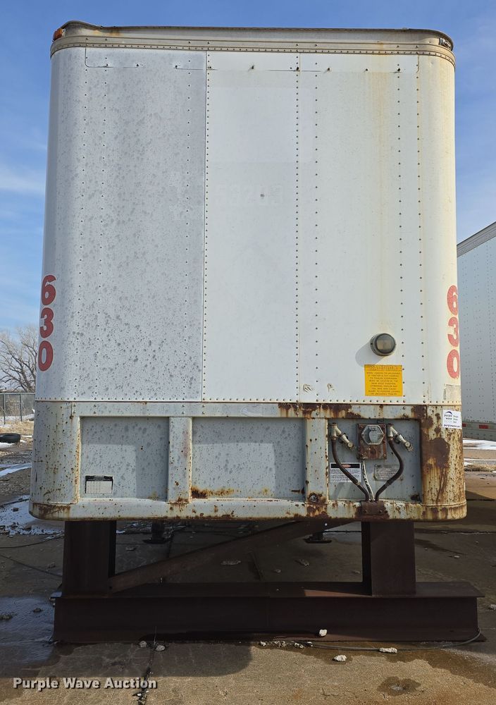 image for item DO7770 1987 Fruehauf FB91 dry van trailer