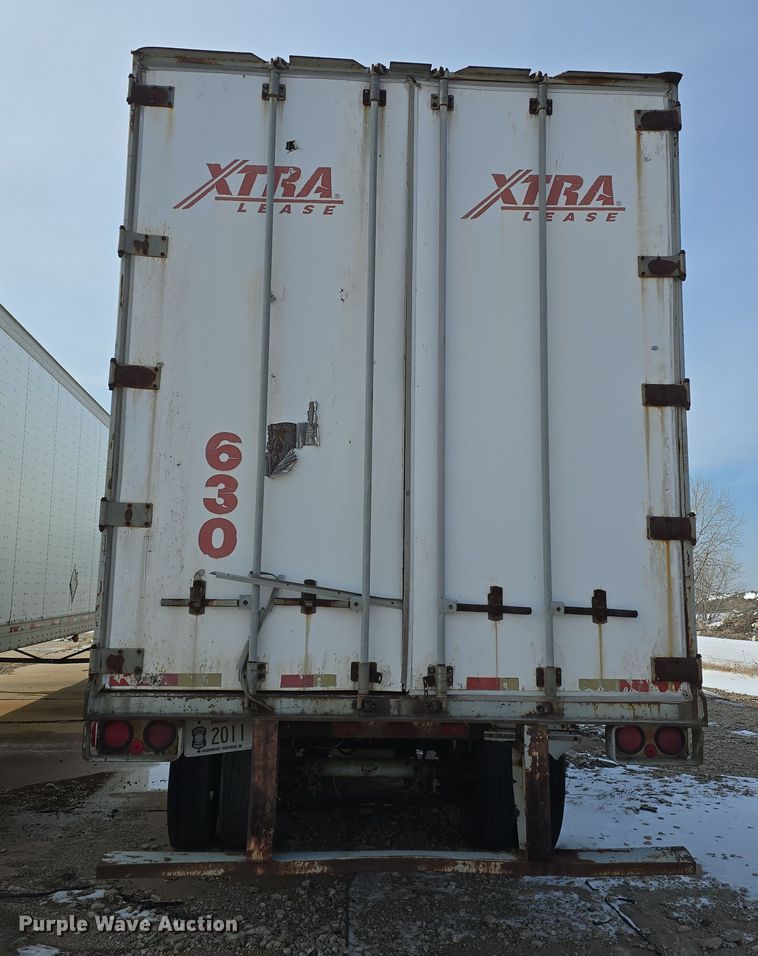 image for item DO7770 1987 Fruehauf FB91 dry van trailer